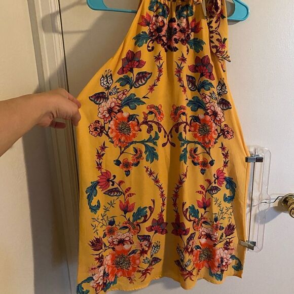 Flying Tomato Fully Lined Floral Shift Dress EUC SZ M - Picture 7 of 9